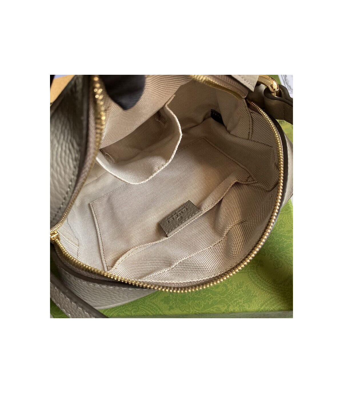 Gucci Soho Small Leather Disco Bag Grey