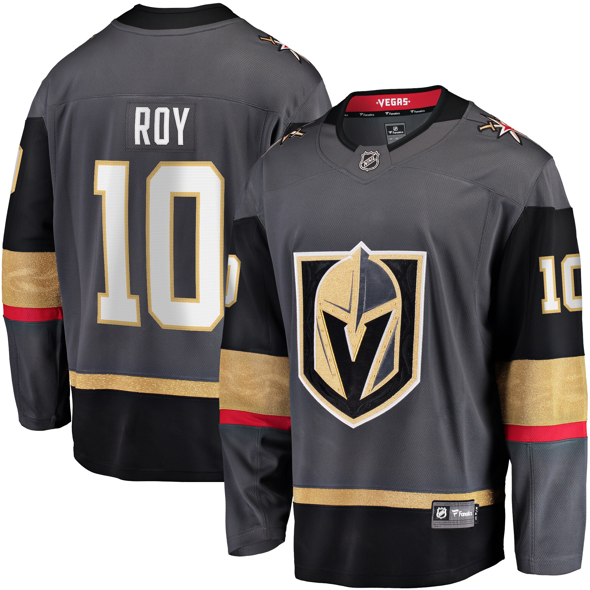 Nicolas Roy Vegas Golden Knights Fanatics Home Breakaway Player Jersey – Gray