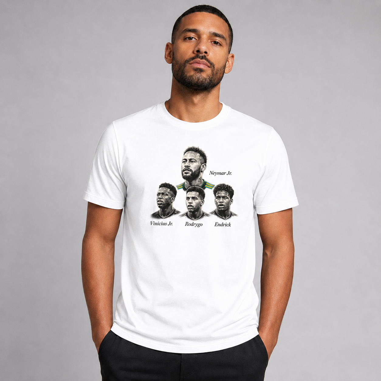 Brazilian Player Pure Cotton T-Shirt – Limited-Time Offer