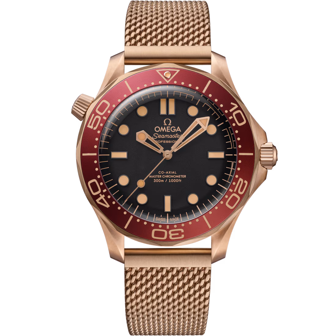 Omega Seamaster Diver 300M 42mm Bronze Gold on Bronze Gold Self Winding Watch 210.90.42.20.01.003