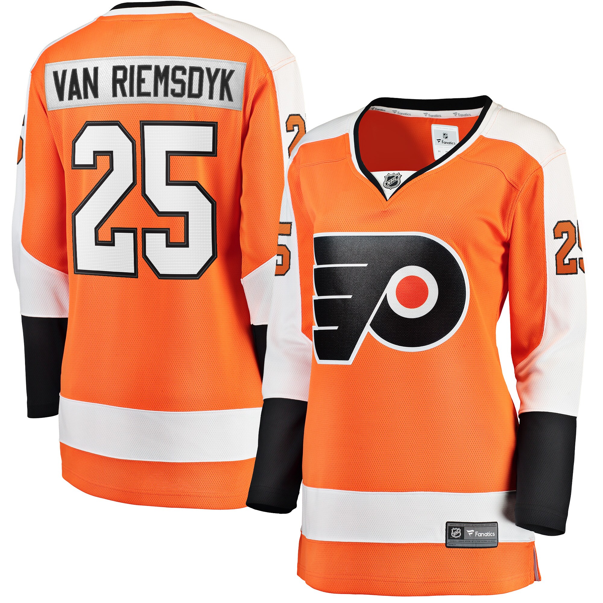 James van Riemsdyk Philadelphia Flyers Fanatics Women’s Home Breakaway Player Jersey – Orange