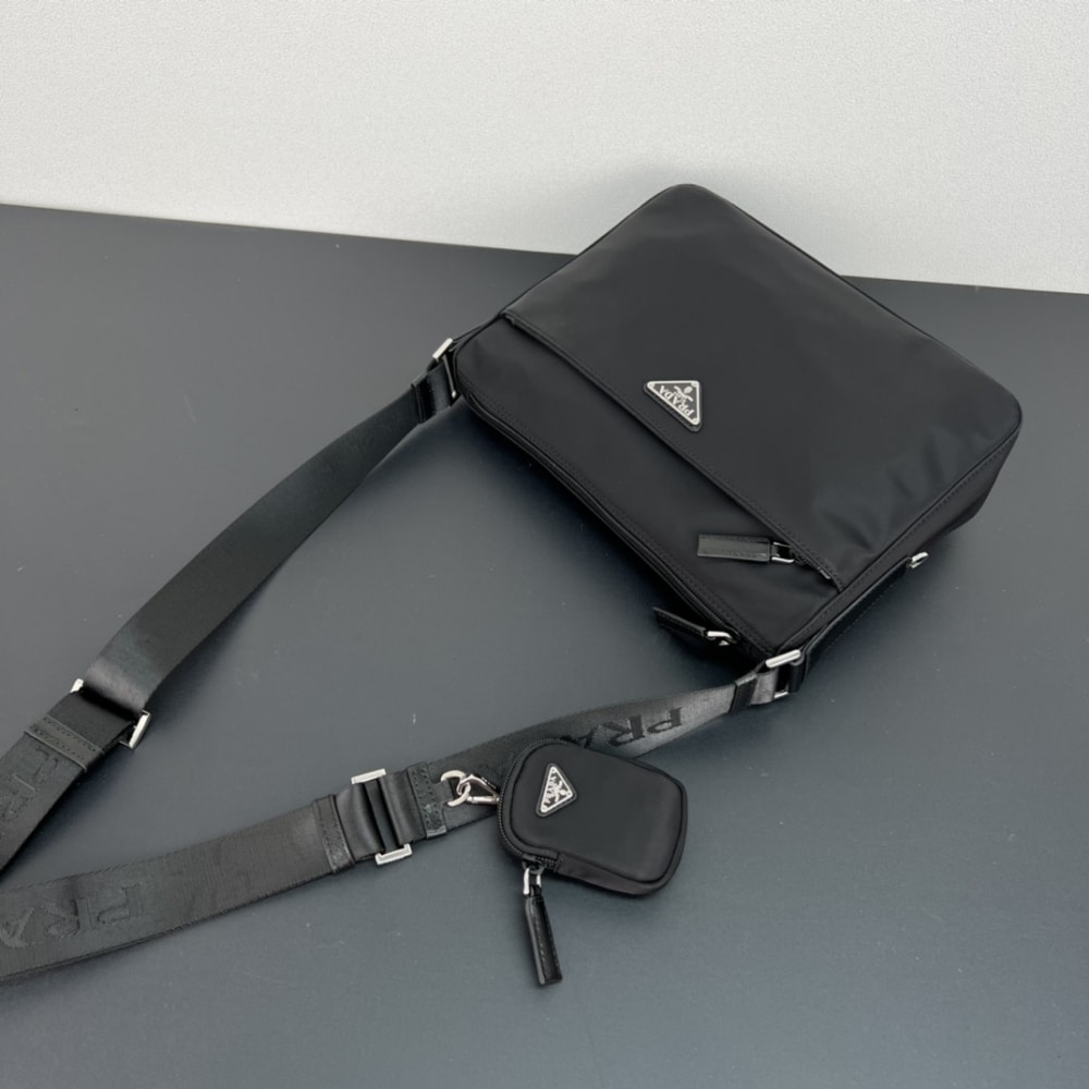 Prada Re Nylon Bag Black 30Cm