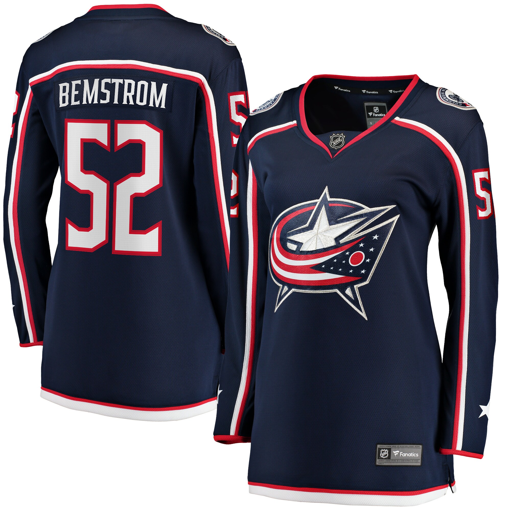 Emil Bemstrom Columbus Blue Jackets Fanatics Women’s Home Breakaway Player Jersey – Navy