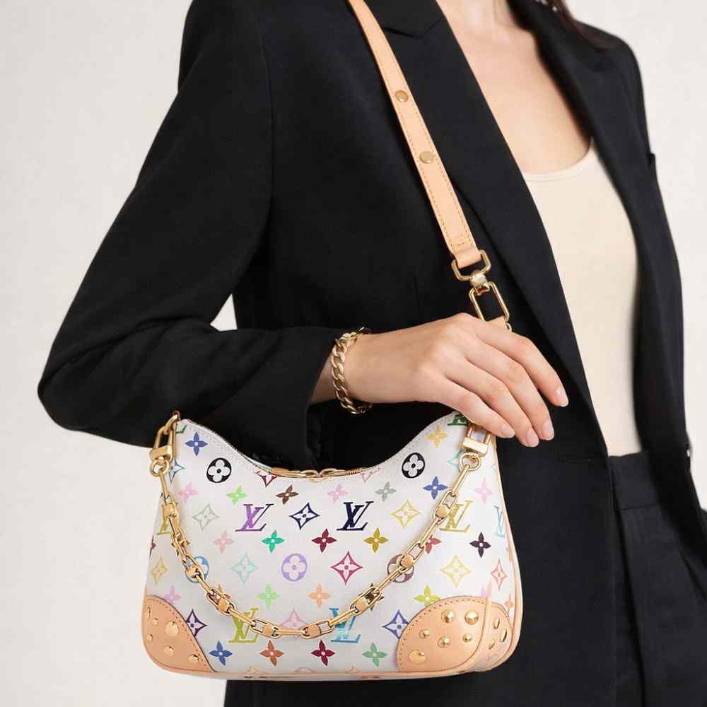 Louis Vuitton X Takashi Murakami Boulogne PM White 26m M27790