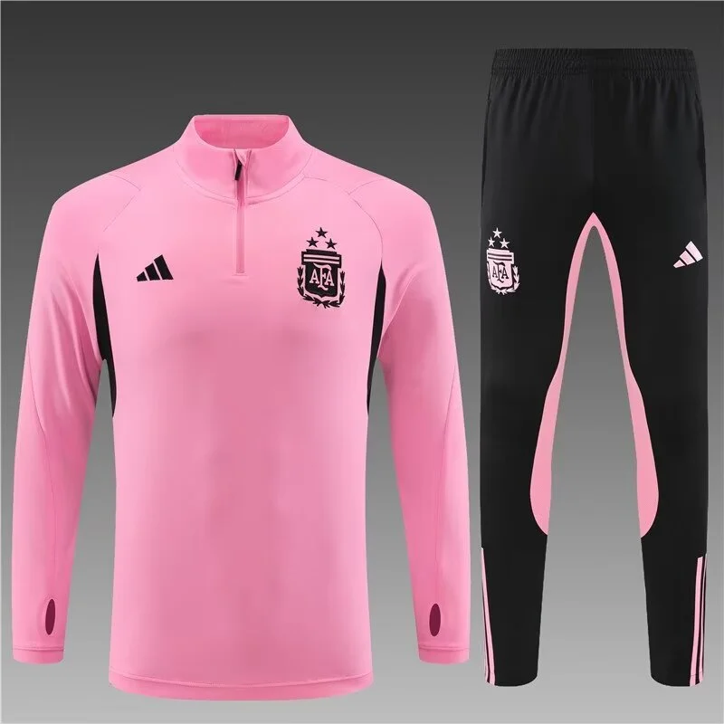 2023/2024 Argentina Half-length Training Wear Pink Jersey Set