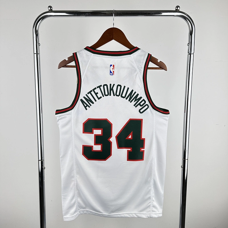 2019 NBA Milwaukee Bucks (34 ANTETOKOUNMPO) Basketball Jersey