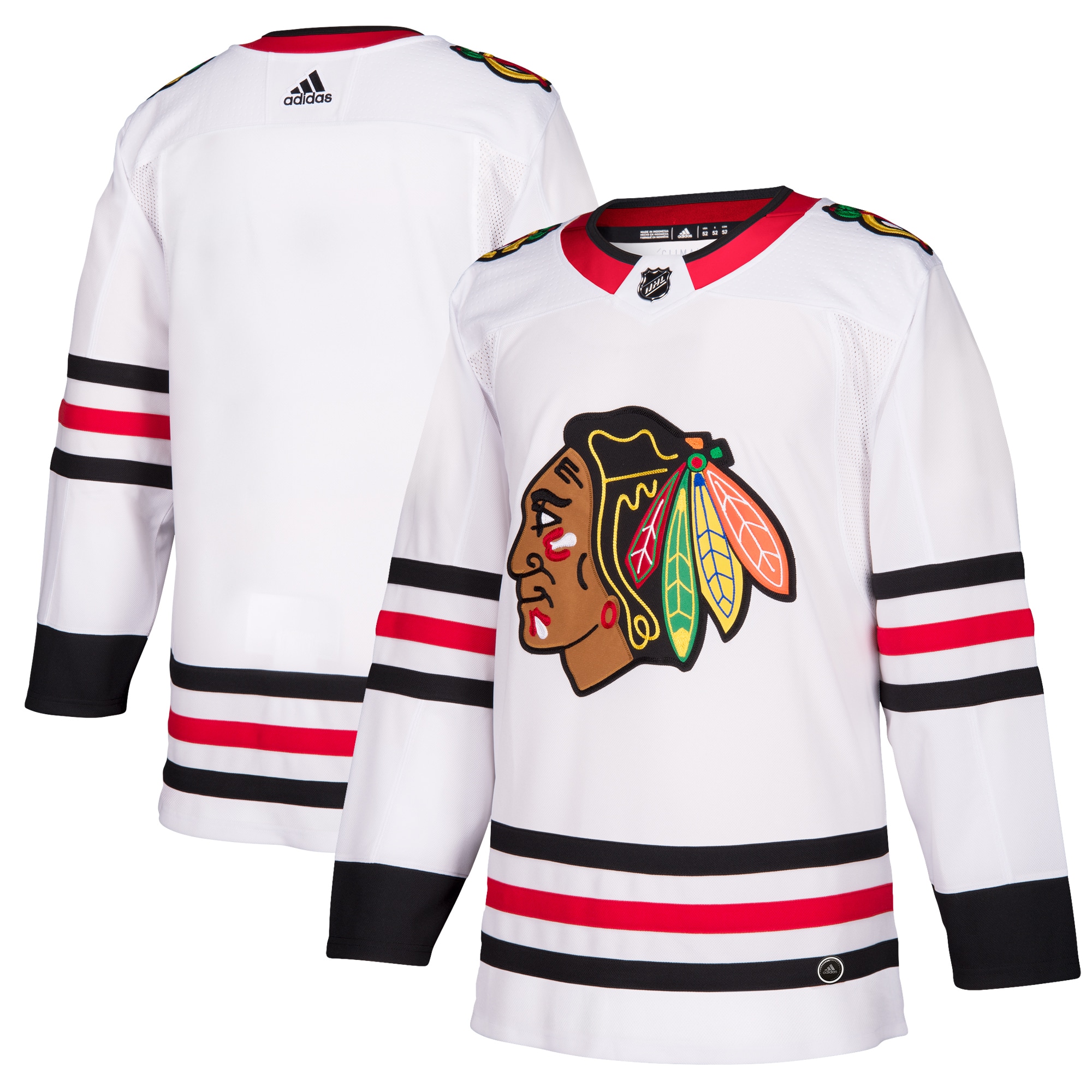Chicago Blackhawks adidas Away Authentic Blank Jersey – White