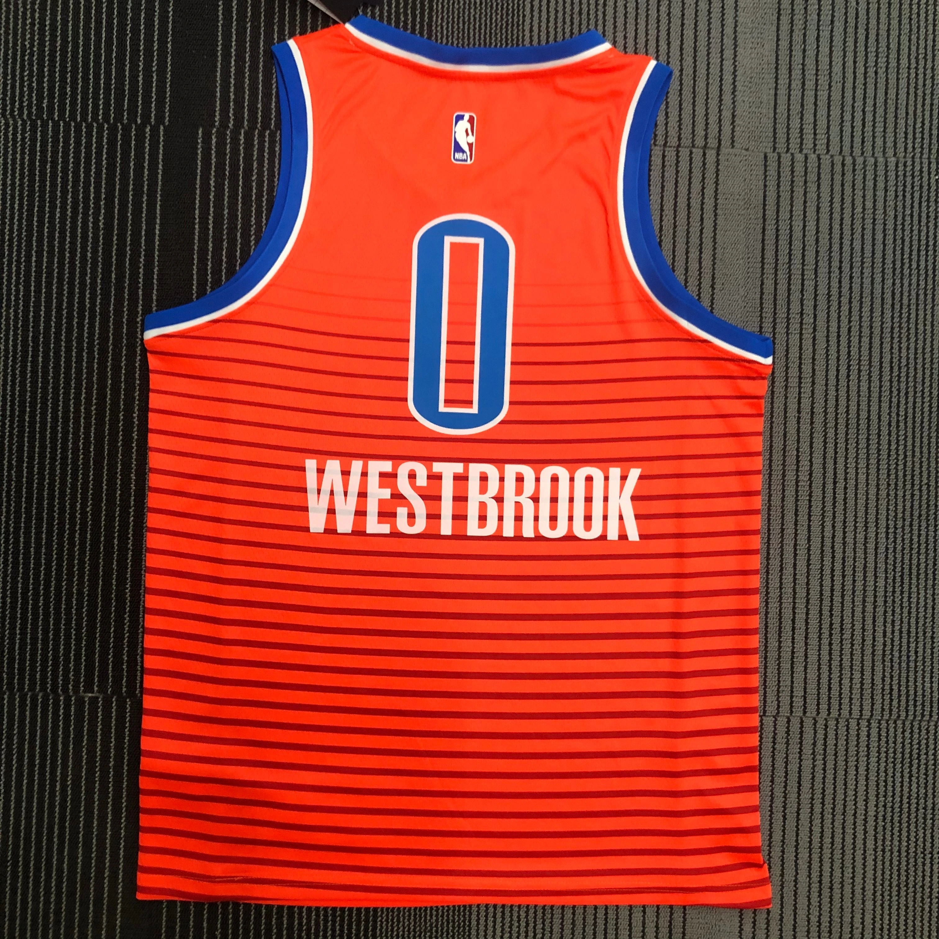2021 NBA Oklahoma City Thunder 0 Westbrook Basketball Jersey