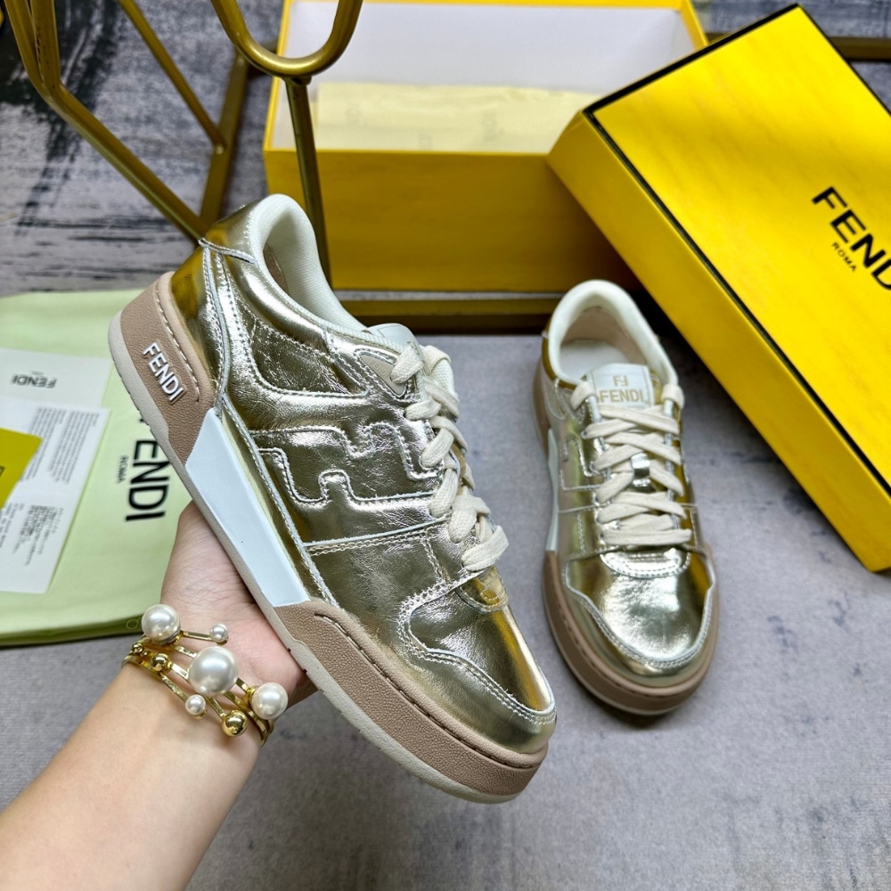 Fendi Match Sneakers Gold