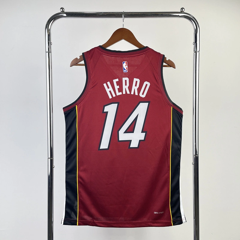 2023 NBA Miami Heat 14 HERRO Basketball Jersey