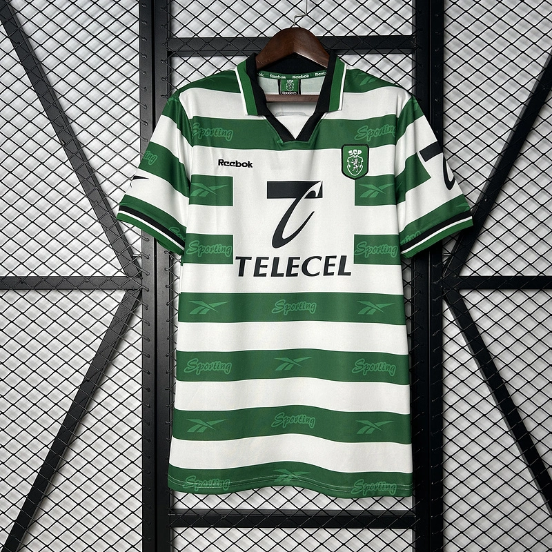 Retro 1999-00 Sporting Lisbon Home Football jersey retro
