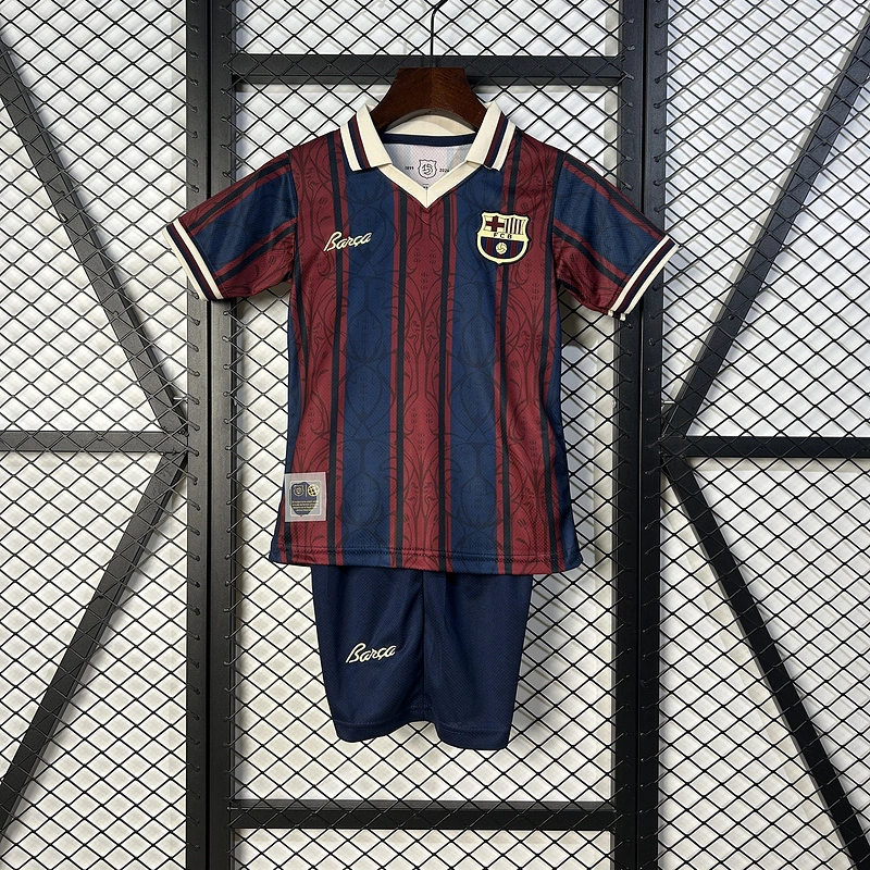 2025-26 Barcelona 125th anniversary KIDS Football jersey