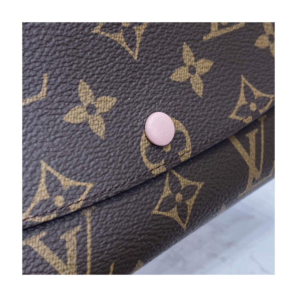 Louis Vuitton Monogram Canvas Emilie Wallet Pink
