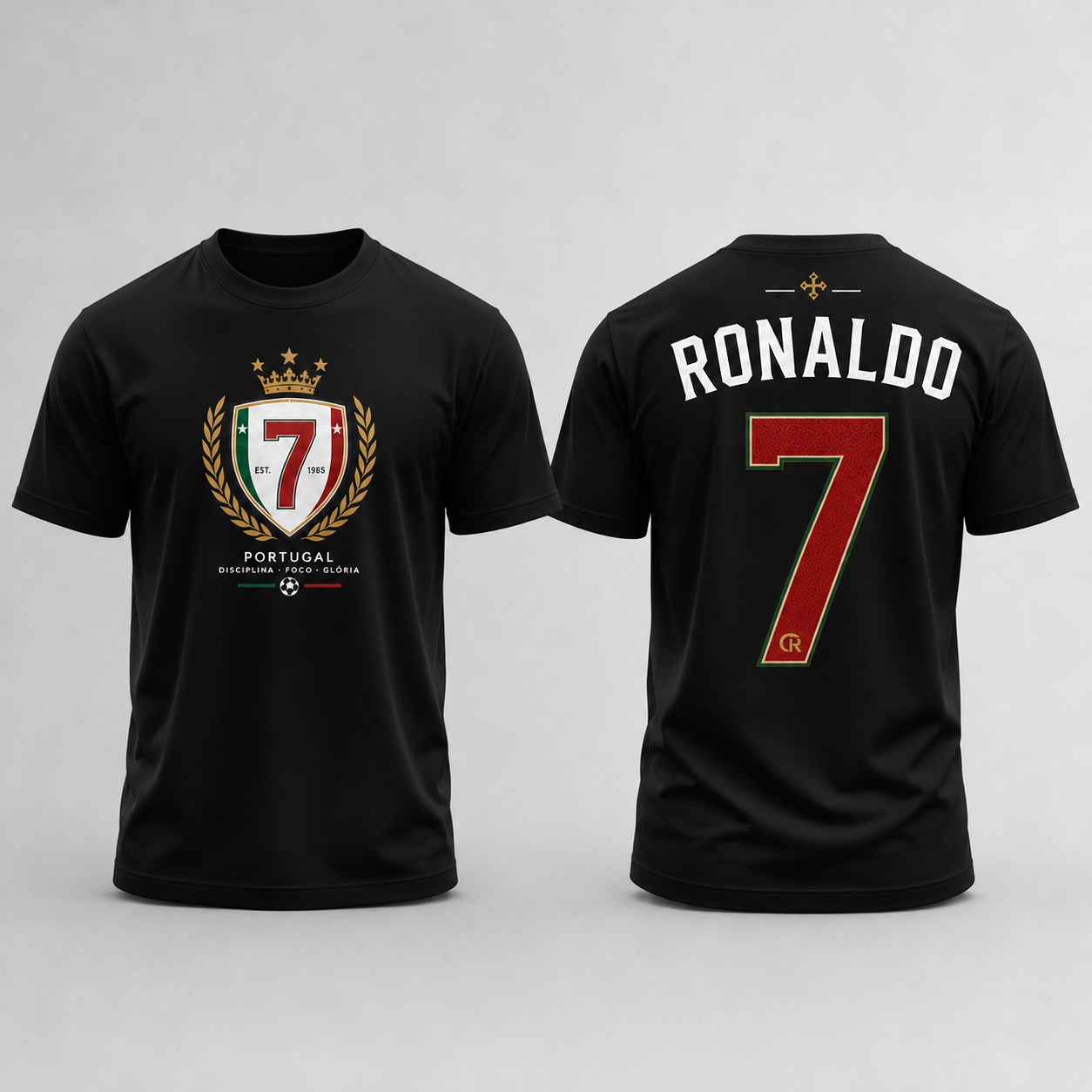 Cristiano Ronaldo Number Pure Cotton T-Shirt – Limited-Time Offer