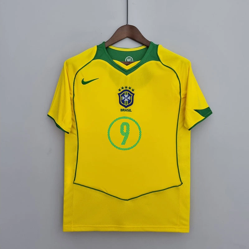 Retro 2004-06 Brazil home RONALDINHO KAKA CAFU R.CARLOS RONALDO Football jersey retro
