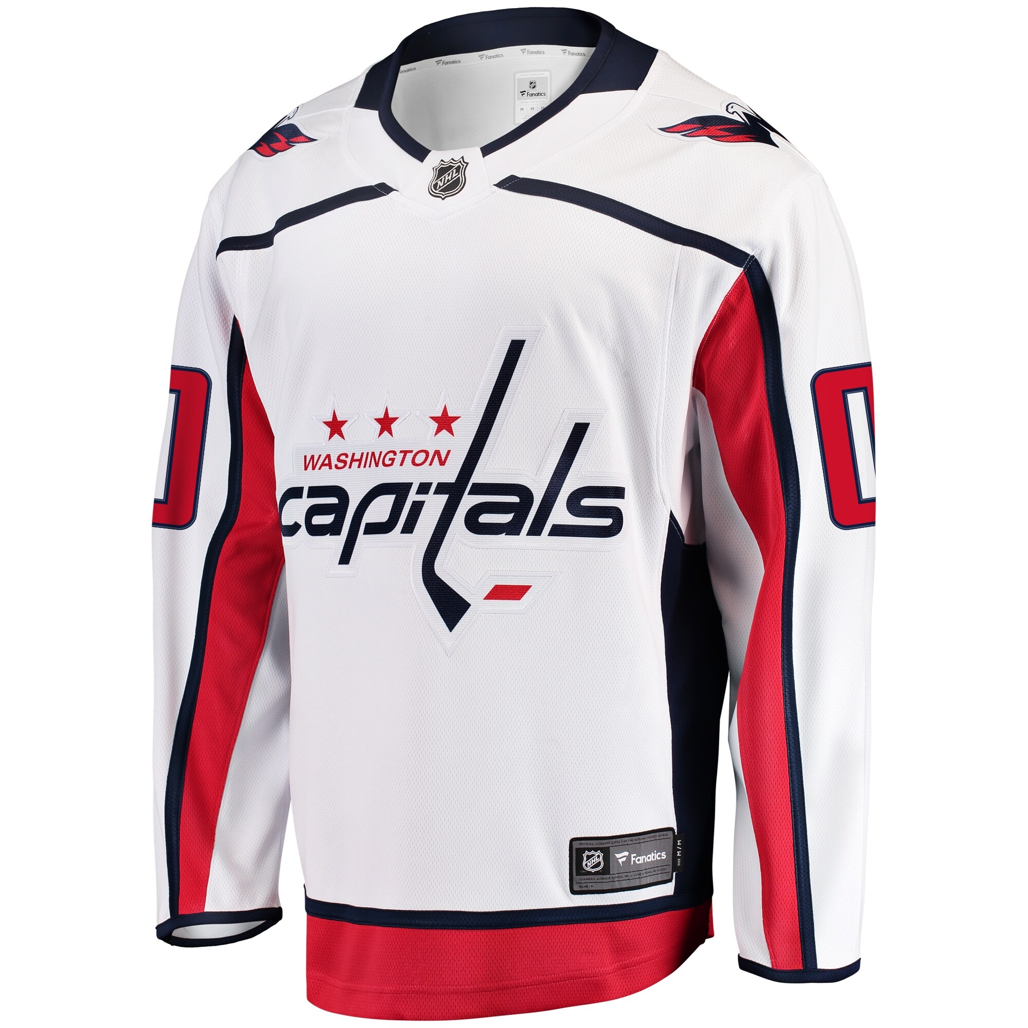 Washington Capitals Fanatics Away Breakaway Custom Jersey – White