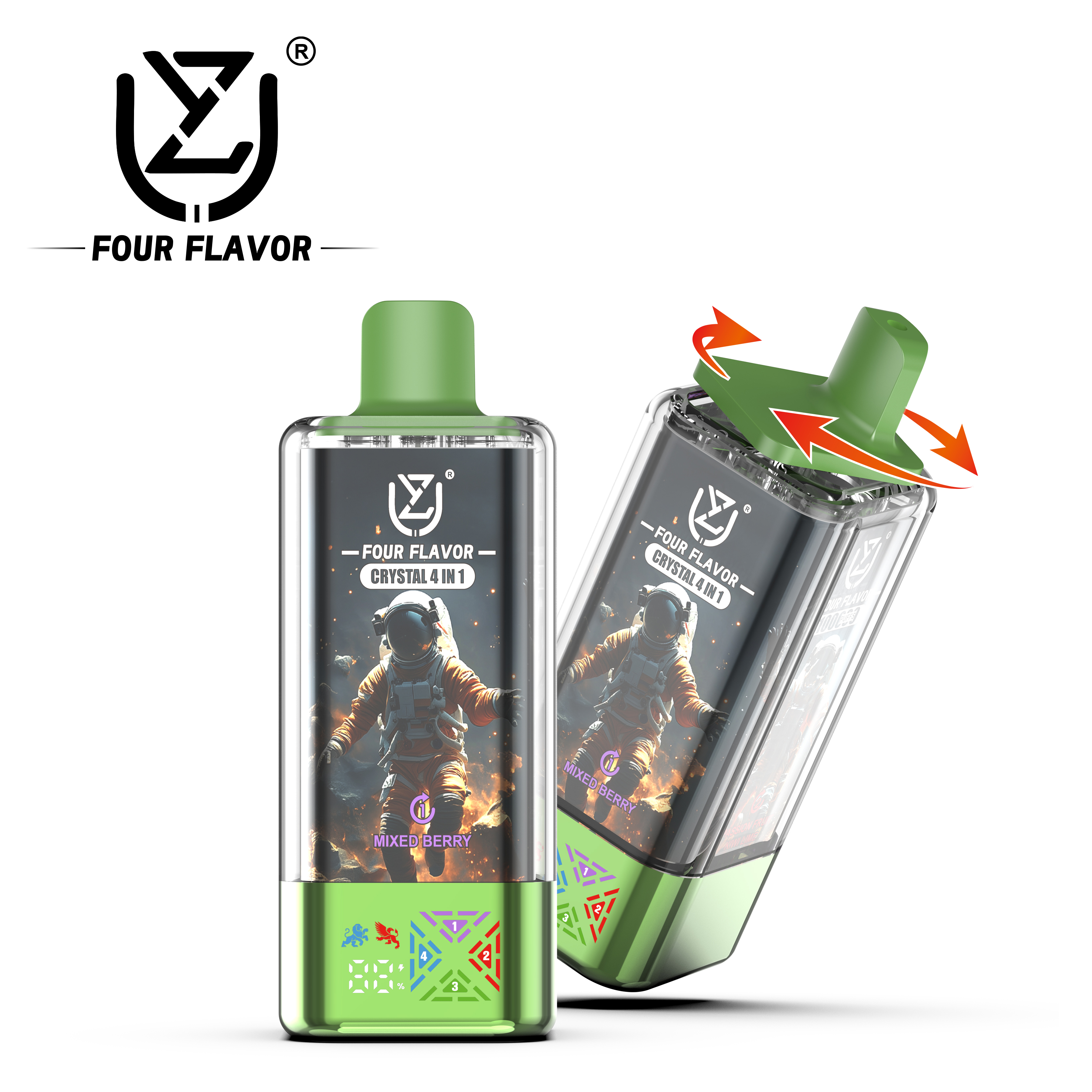 UZY Crystal  4in1 100K Puffs Prefilled Vape |  Rechargeable