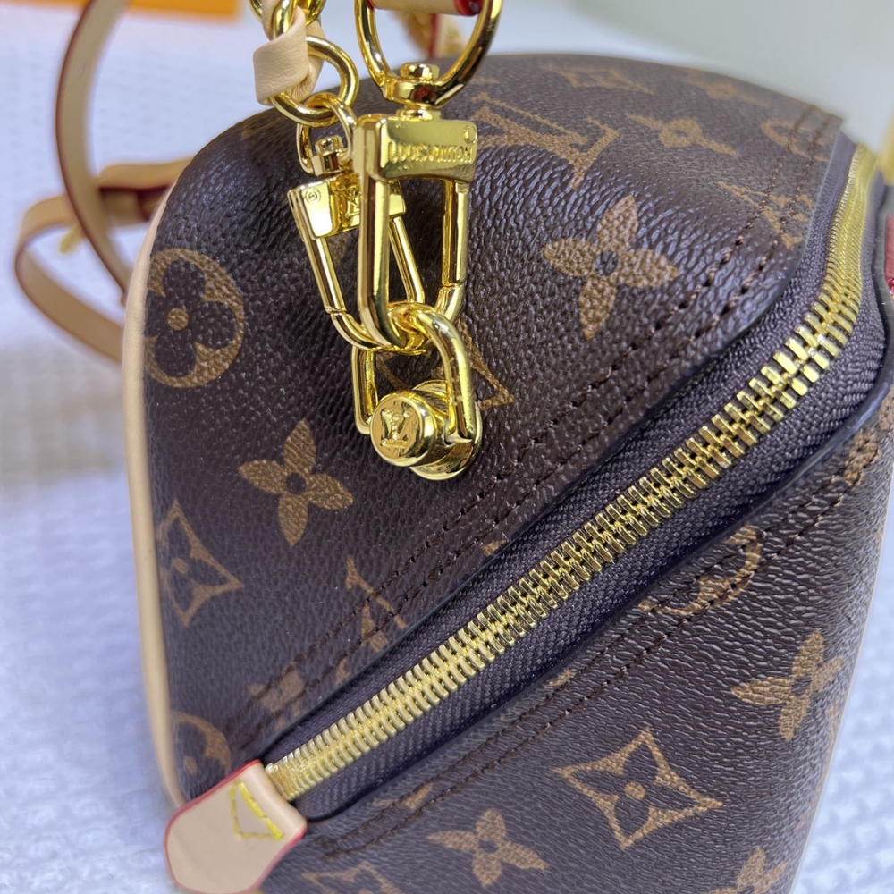 Louis Vuitton Just In Case Monogram Canvas Leather Brown 13Cm M47096
