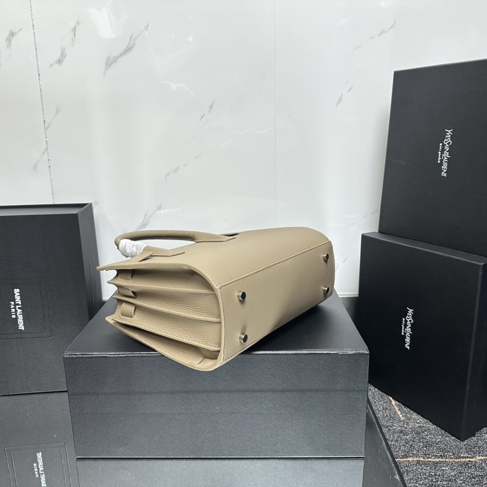 Saint Laurent Sac De Jour Small In Grained Leather Beige 26Cm