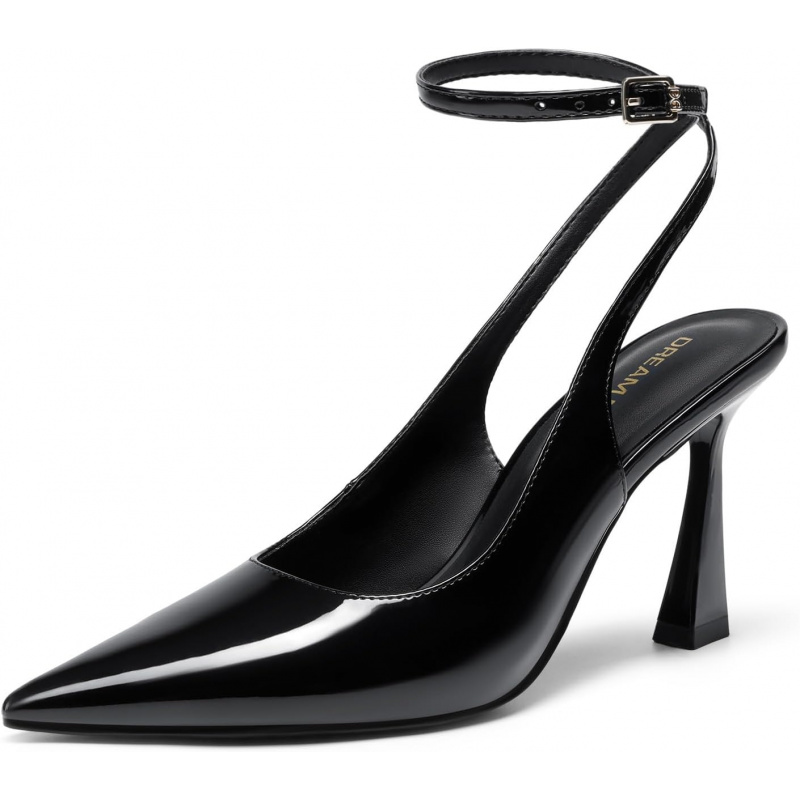 Women's Slingback Heels Pointed Toe Block