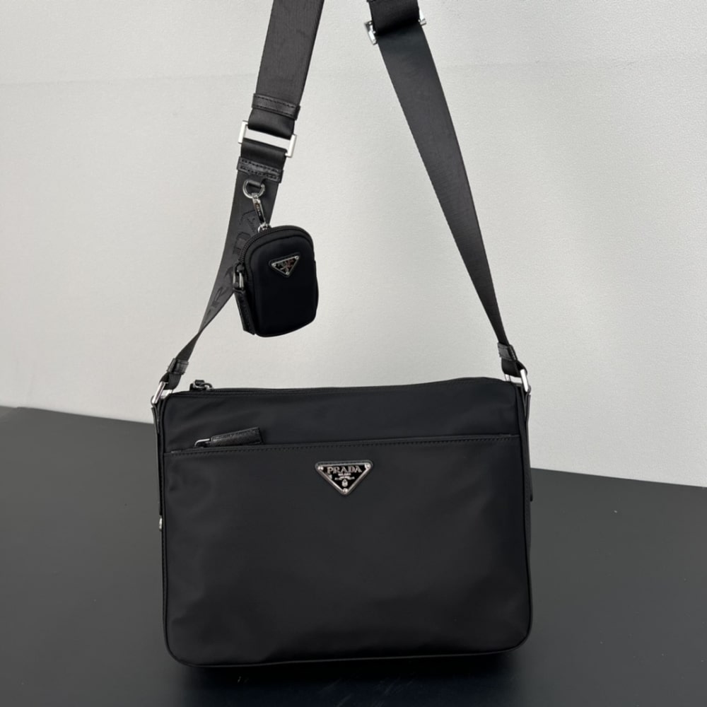 Prada Re Nylon Bag Black 30Cm