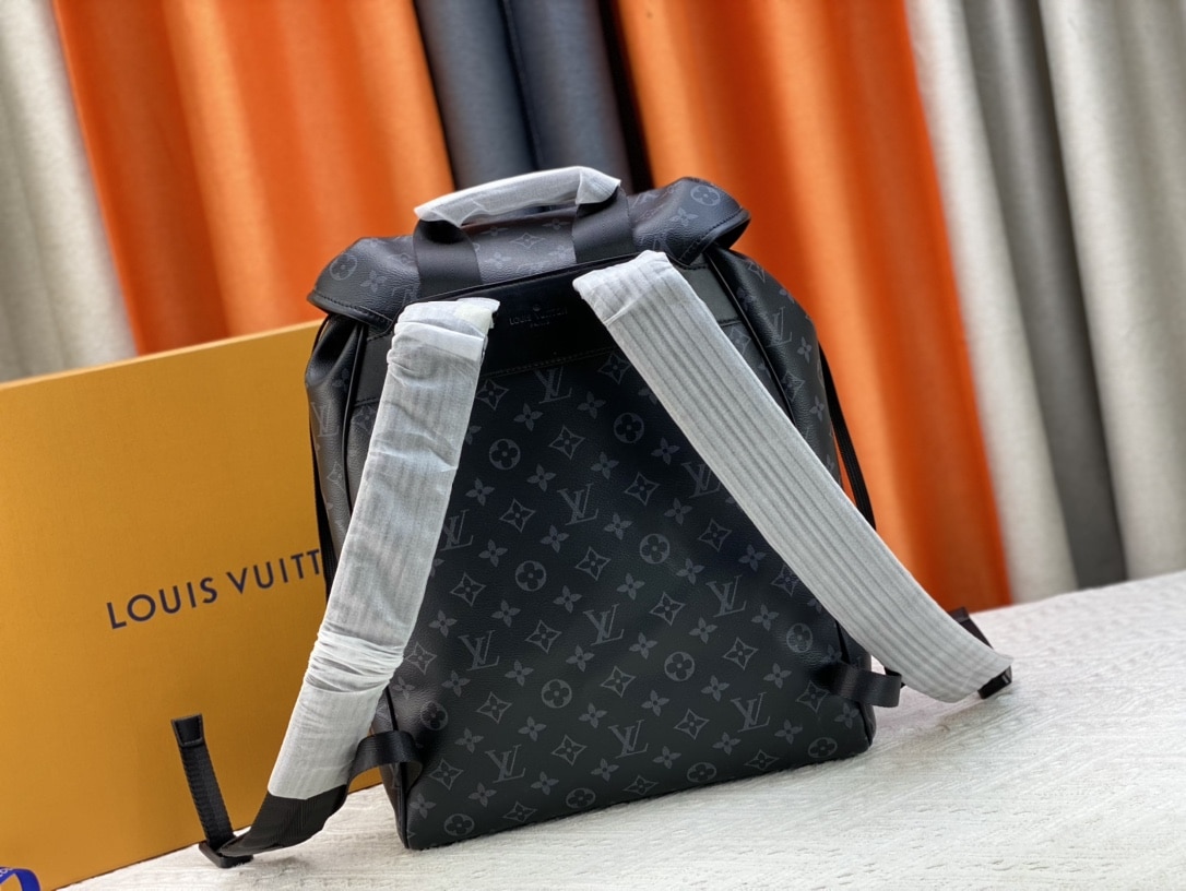Louis Vuitton Montsouris Backpack Black 40Cm M46683