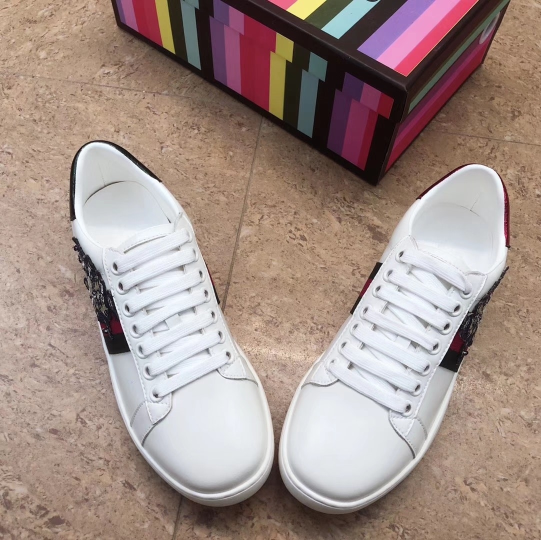 Gucci Women’S Ace Sneaker With Three Little Pig