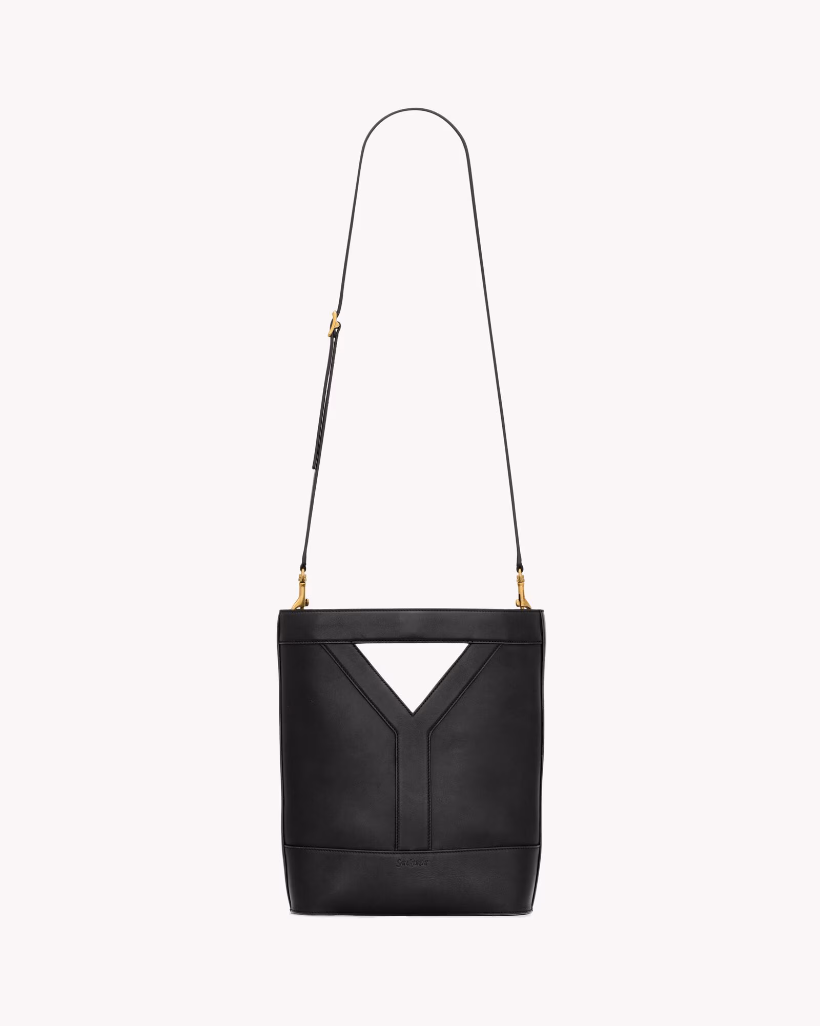 YSL Y small bucket in leather