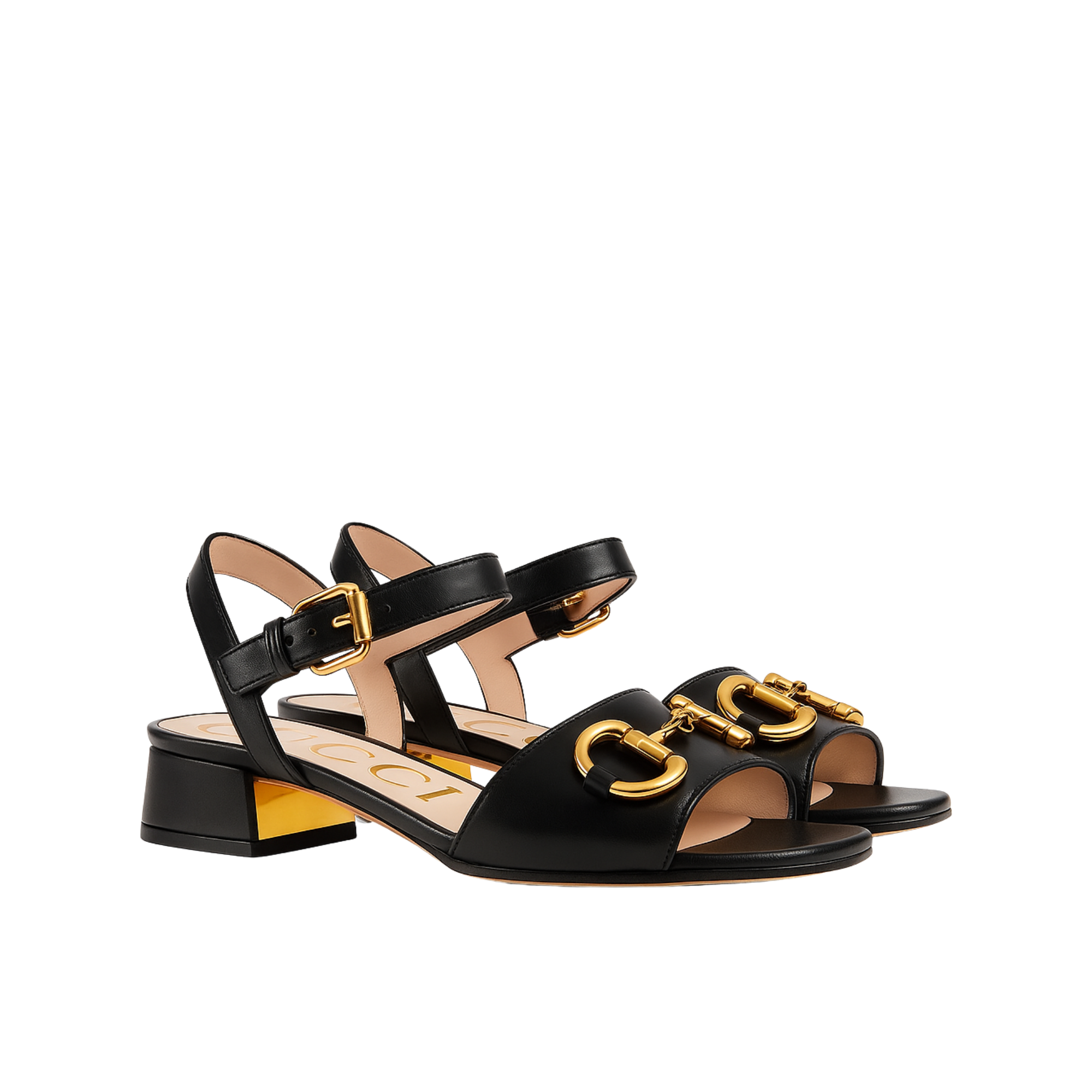 Gucci Women?S Sandal With Horsebit Black 655413 Bko00 1000