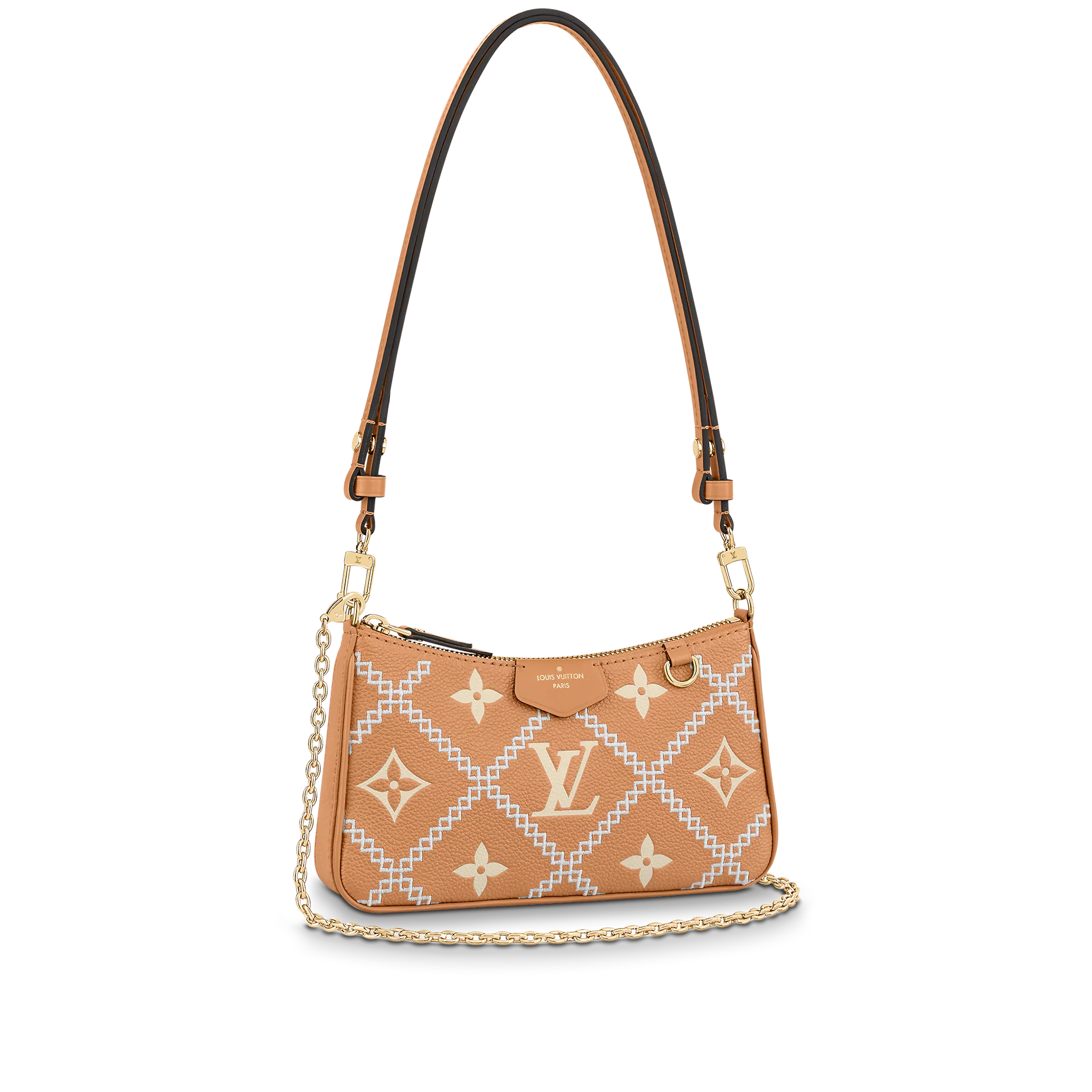 Louis Vuitton Easy Pouch On Strap 19Cm Beige