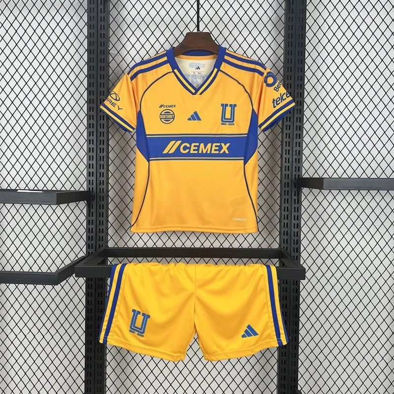 2025-26 Tigres UANL Home Kids Football jersey