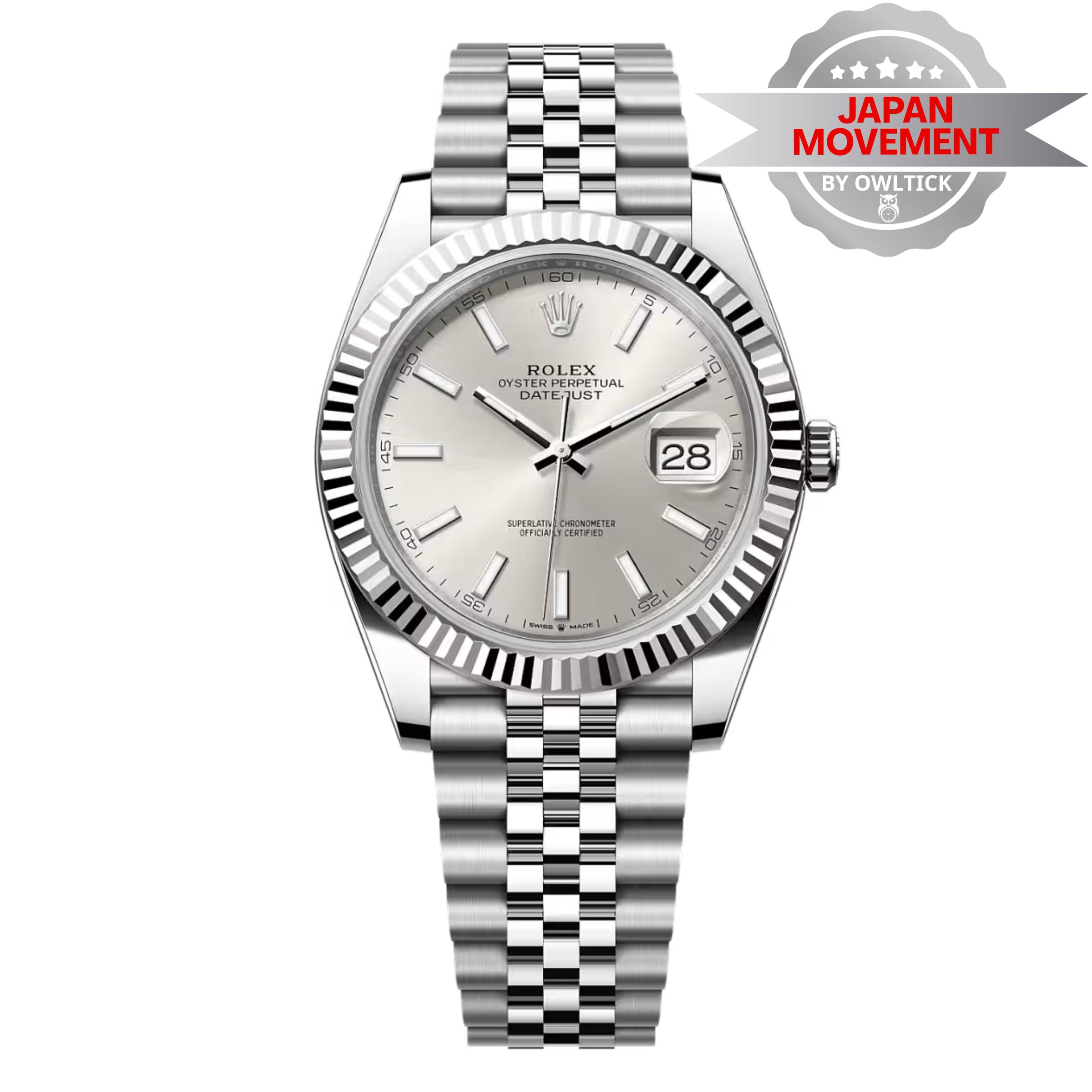 [Superclone] Rolex Datejust 41mm Silver Dial Jubilee 126334