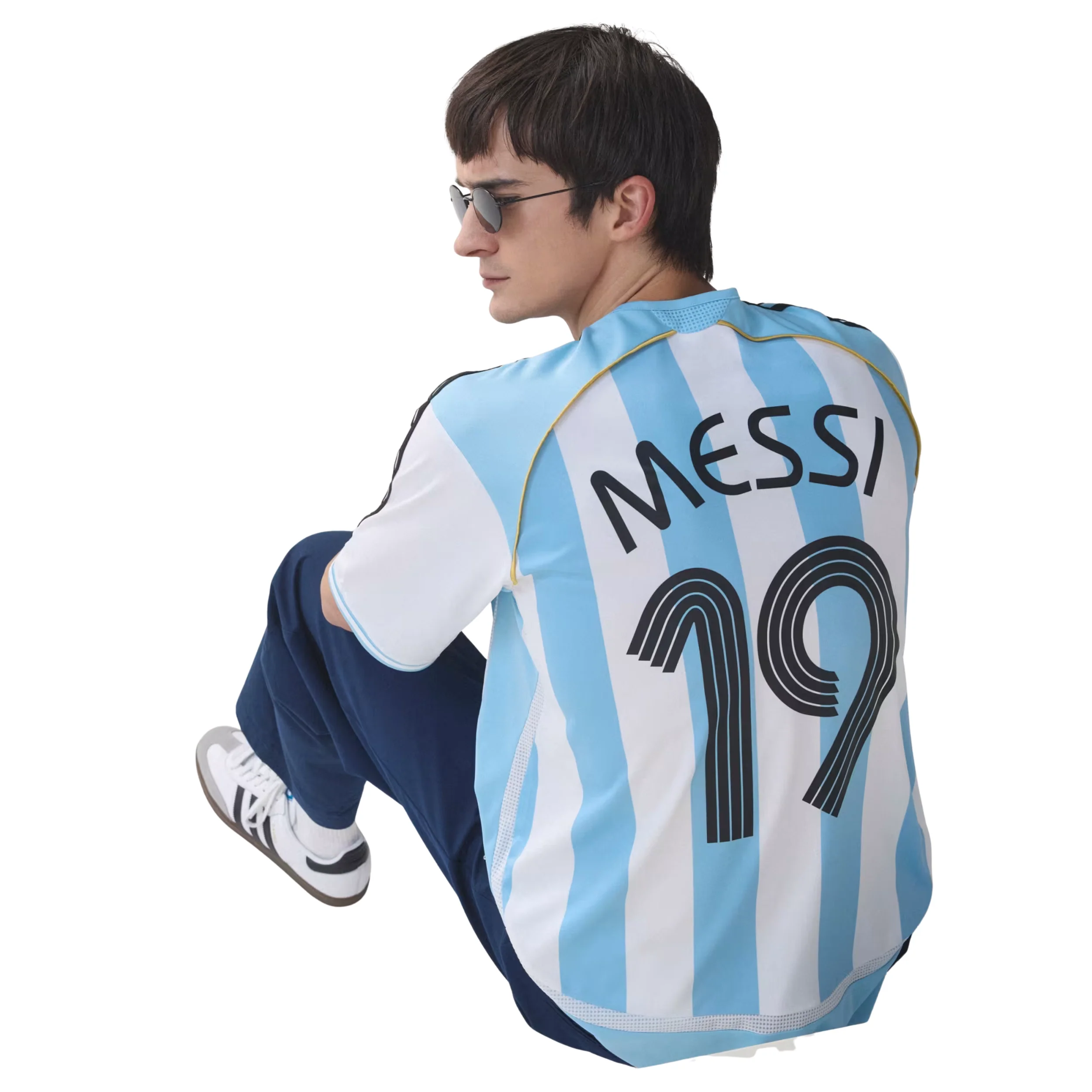 adidas Men's Lionel Messi Argentina 2006 Home Jersey (White)
