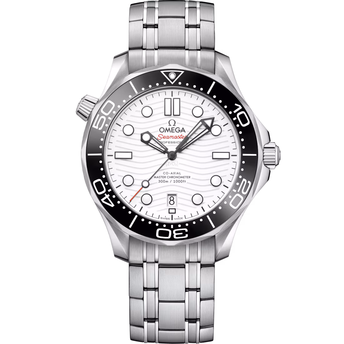 Omega Seamaster Diver 300M 42mm White Dial Stainless Steel Bracelet 210.30.42.20.04.001