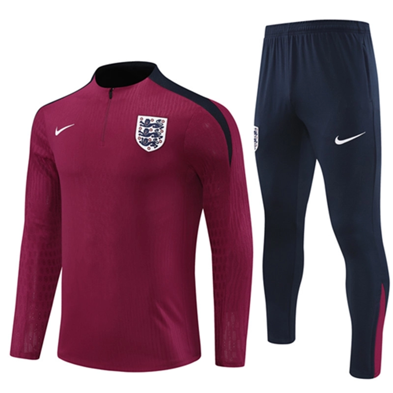 2024-25 England Red【Player】Long Sleeve Training Suit