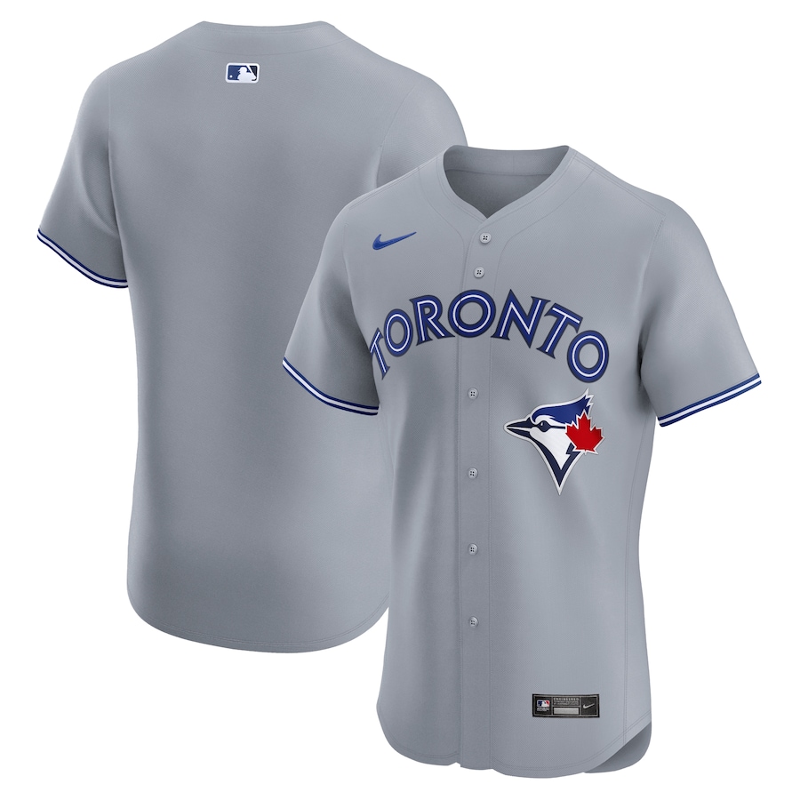 Toronto Blue Jays Road Elite Jersey Gray