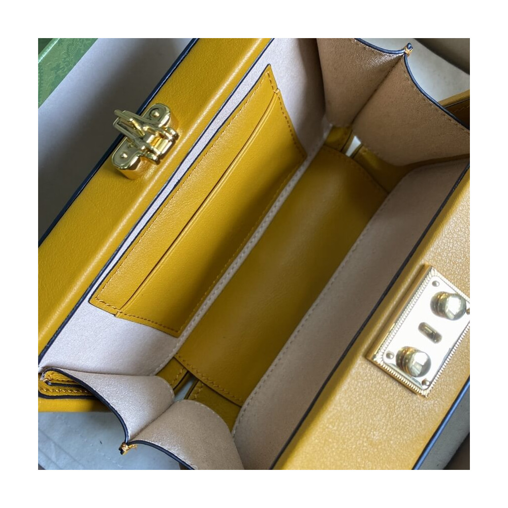 Gucci Interlocking G Mini Bag in Yellow Leather