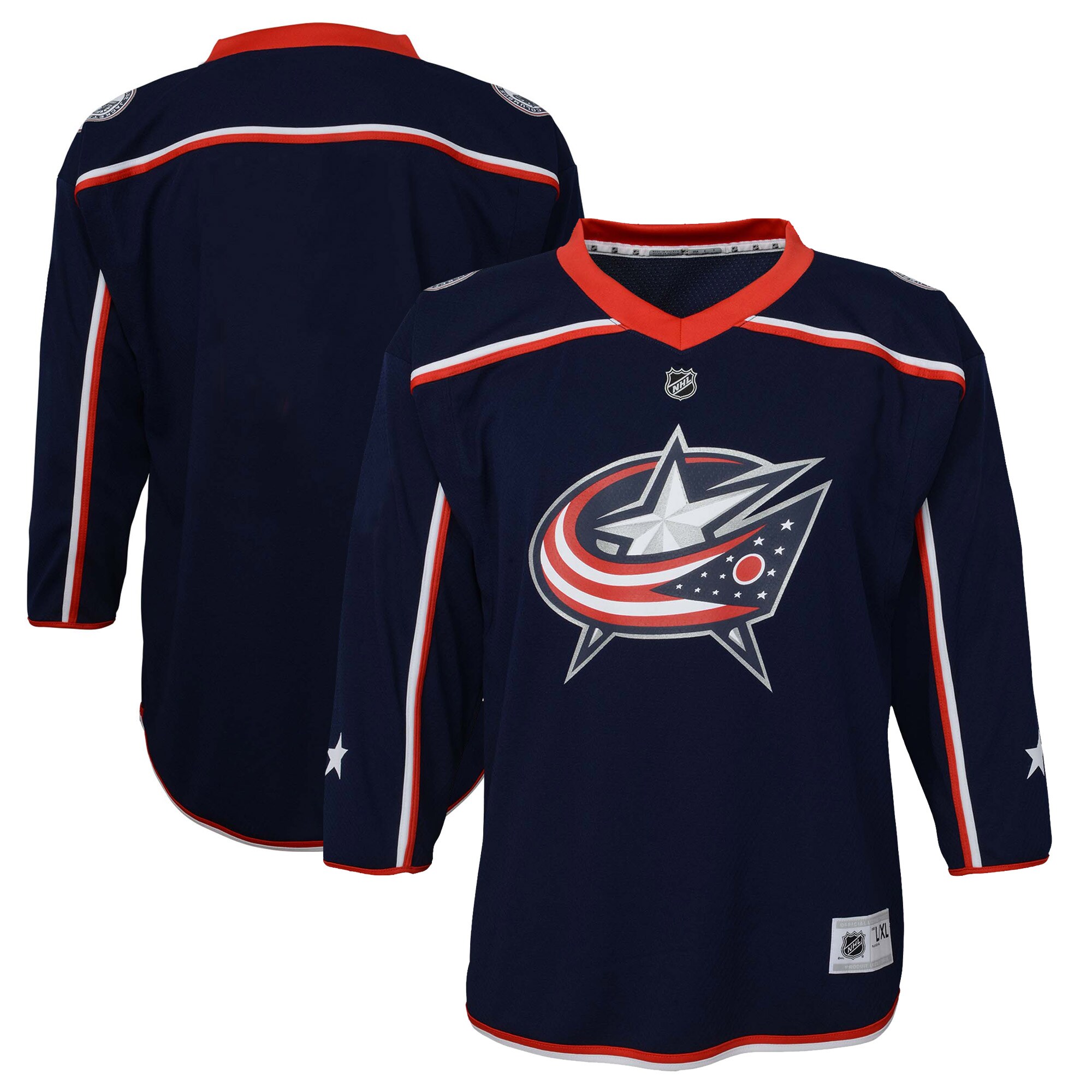 Columbus Blue Jackets Infant Home Replica Blank Jersey – Navy