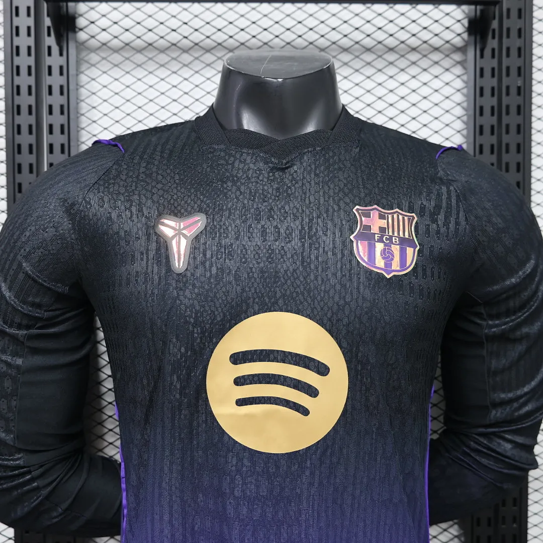2026/27 La Liga Barcelona Team Away Football Jersey Player Version Long Sleeves - JerseyFun