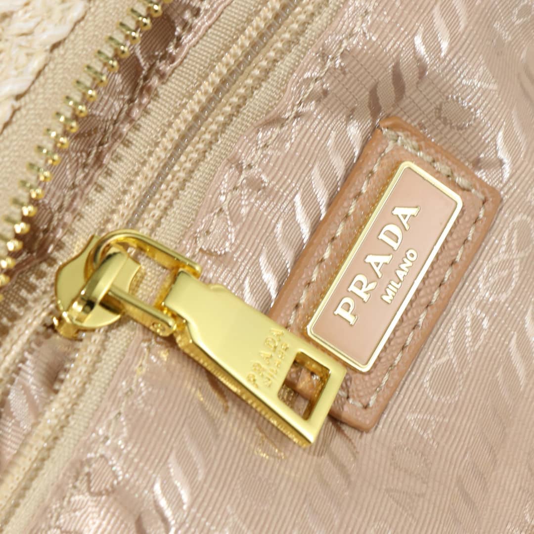 Prada Re Edition Crochet Bag Natural 22Cm