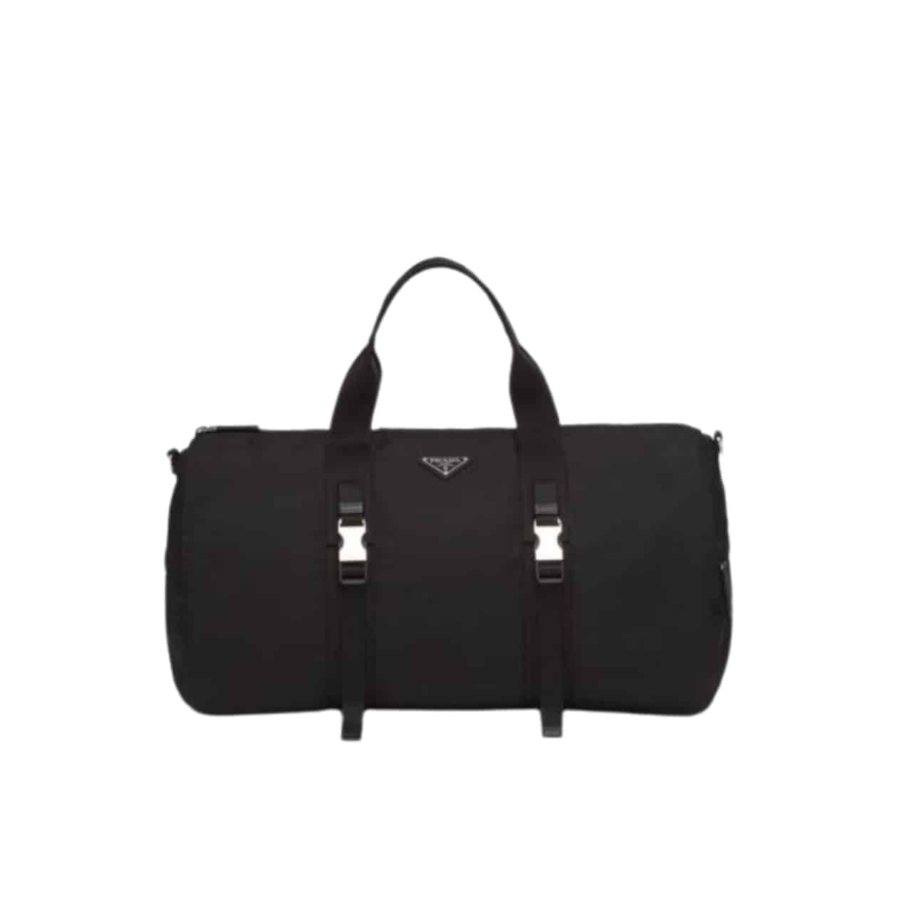 Prada Nylon And Saffiano Leather Duffle Bag