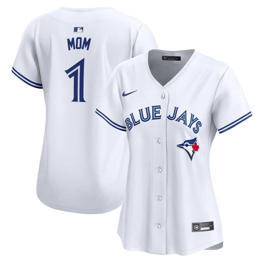 Toronto Blue Jays Women's #1 Mom Home Limited Jersey White