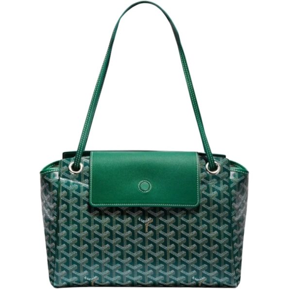 GOYARD ROUETTE SOUPLE BAG GREEN 31CM
