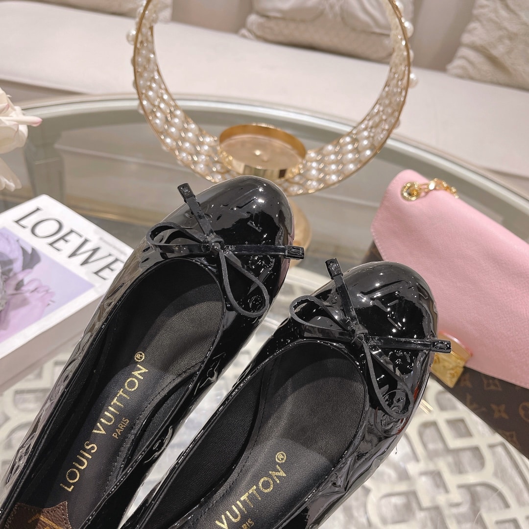 Louis Vuitton Nina Flat Ballerina Black