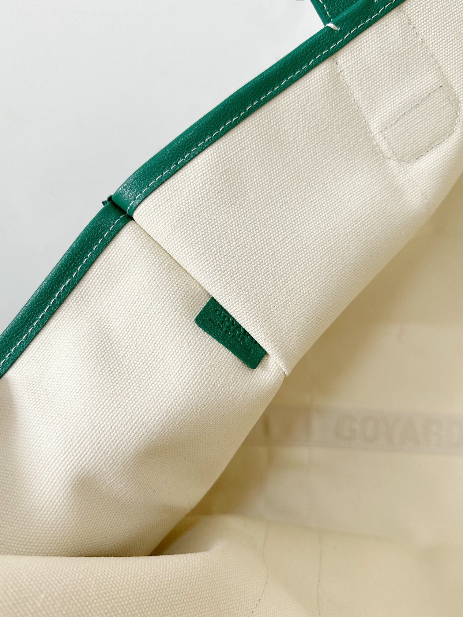 Goyard Goya Villette Tote 45Cm Green Canvas