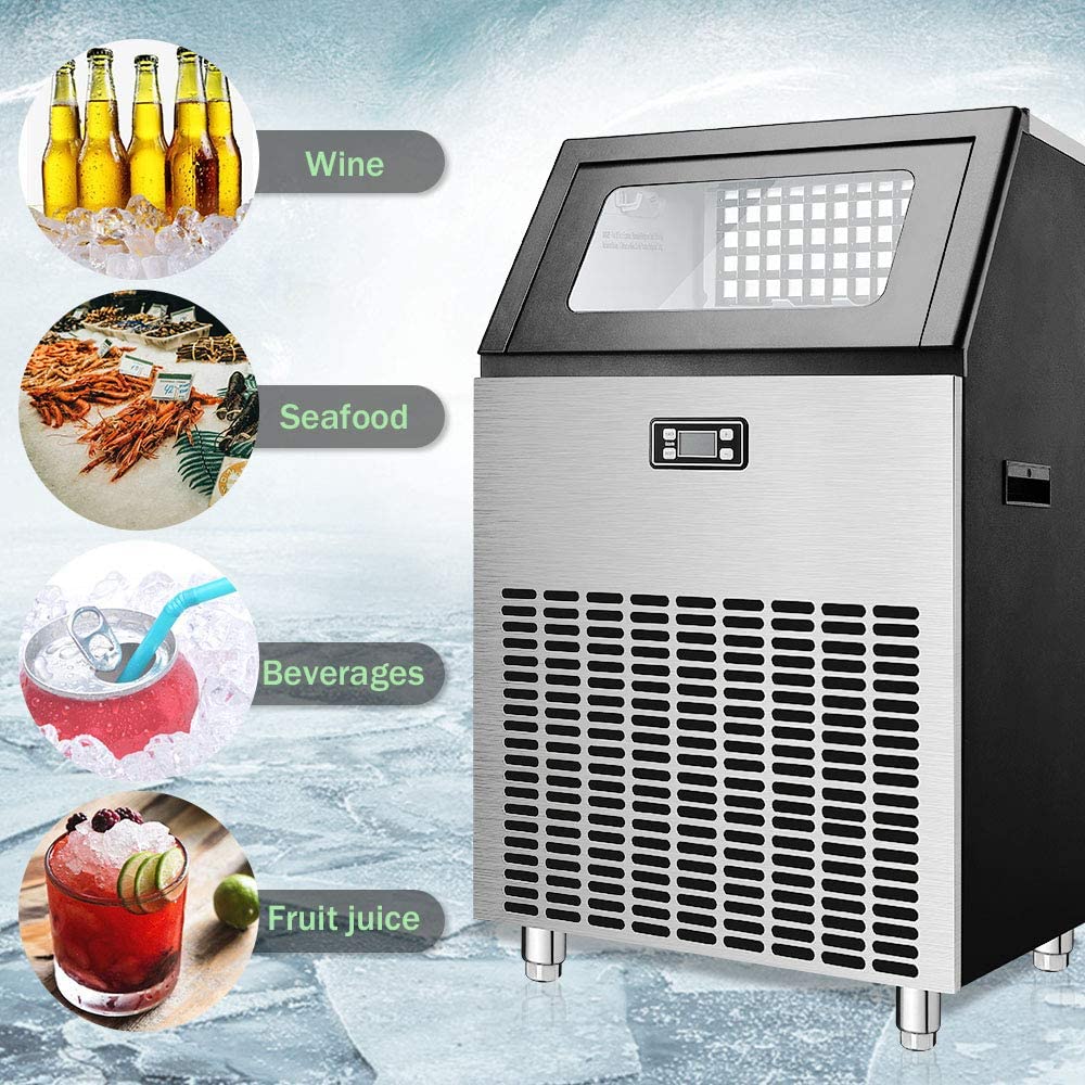 🔥clearance sale🔥 100LBS/200LBS/265LBS  Freestanding Commercial Ice Maker