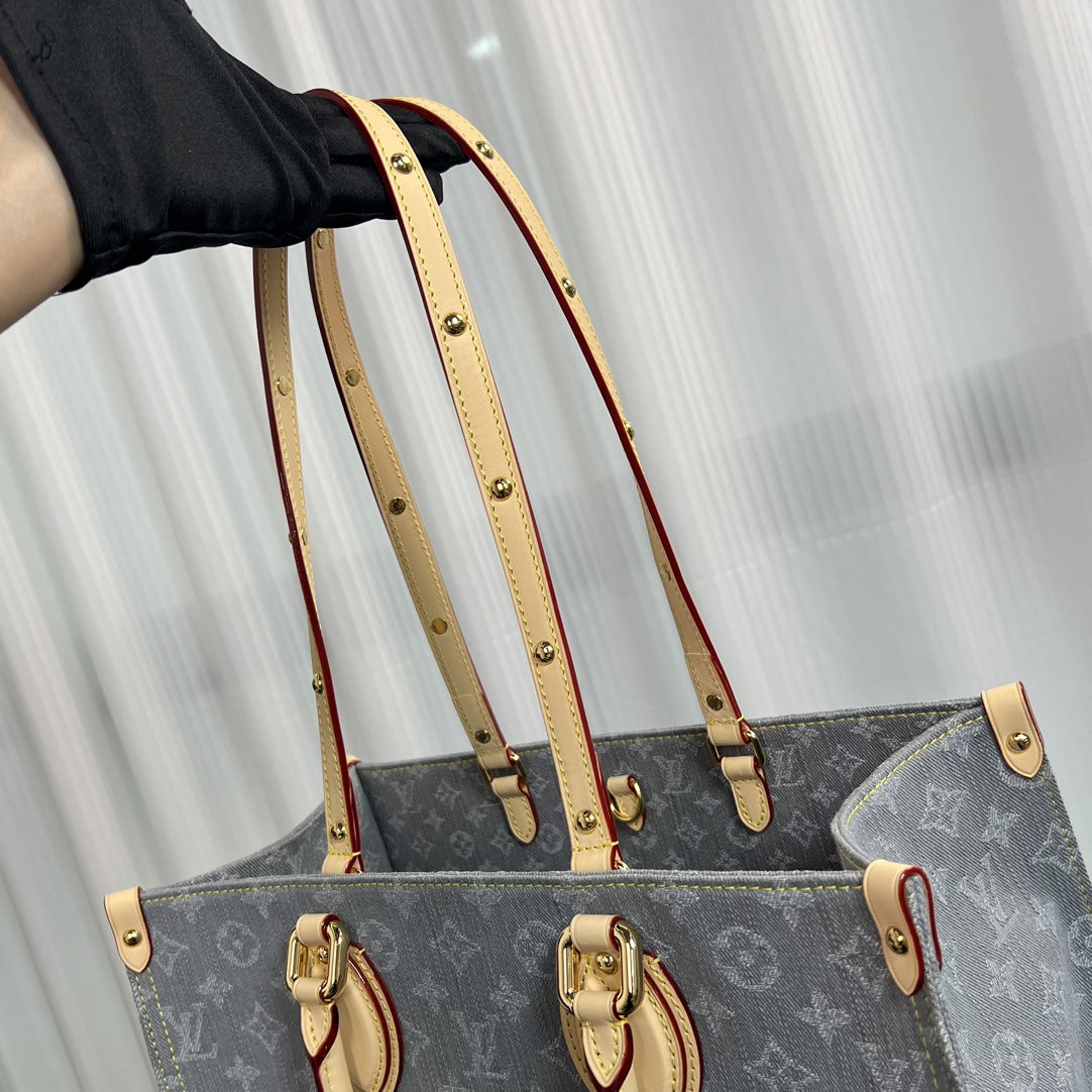 Louis Vuitton OnTheGo MM Bag Washed Grey M13189 32cm/ 12.6in