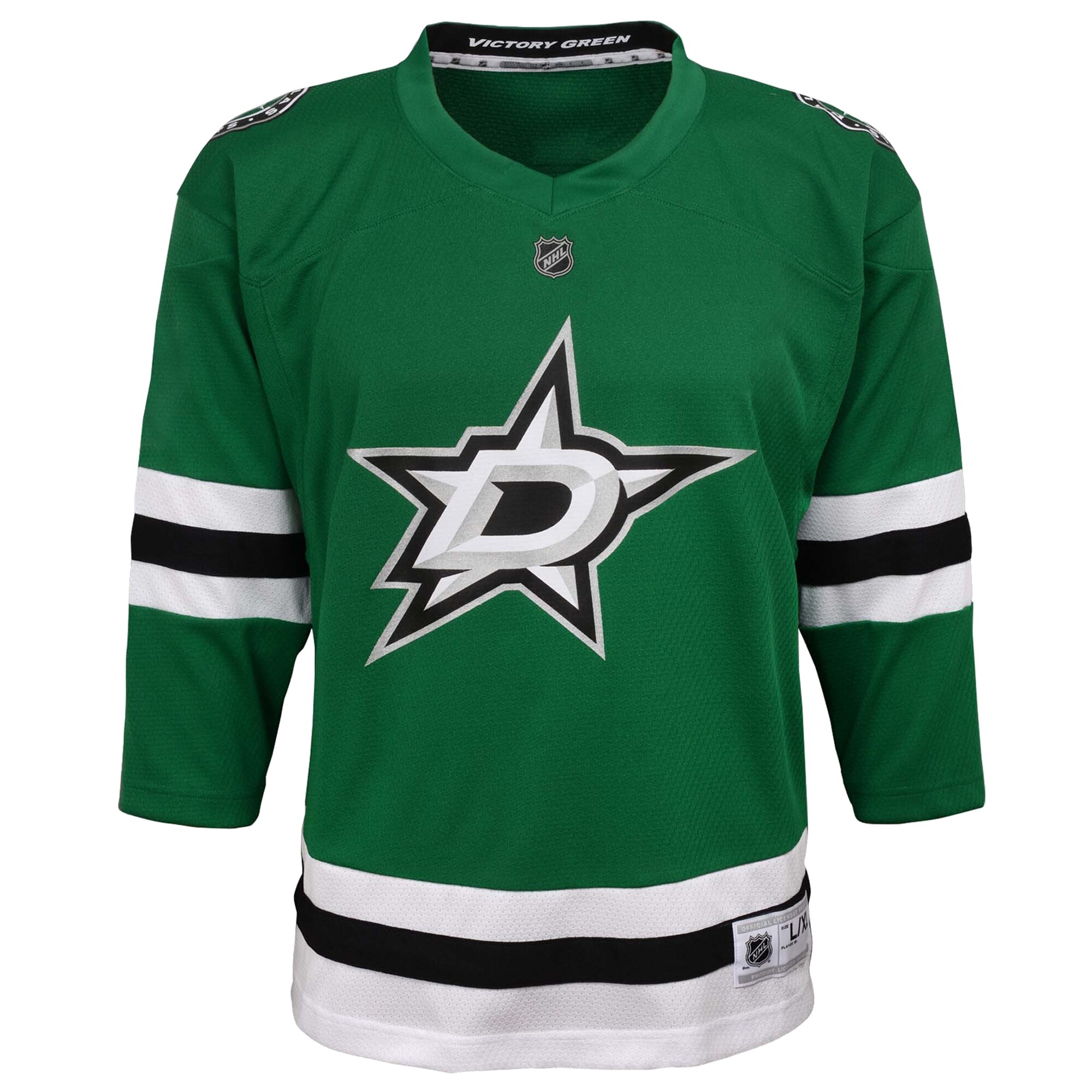 Dallas Stars Youth Home Replica Custom Jersey – Green
