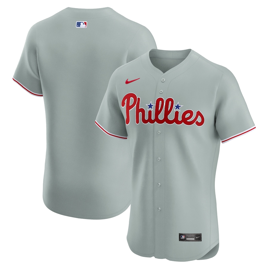 Philadelphia Phillies Road Elite Jersey Gray