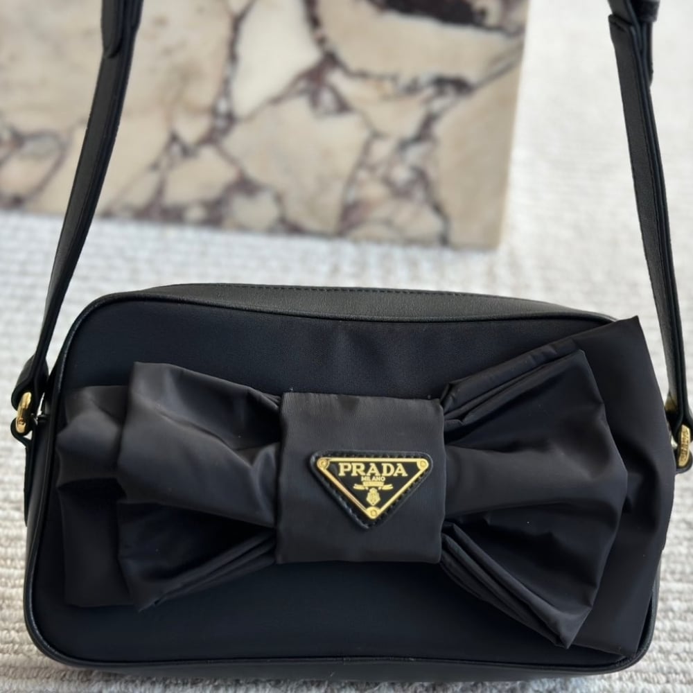 Prada Tessuto Fiocco Bow Crossbody Bag 24Cm
